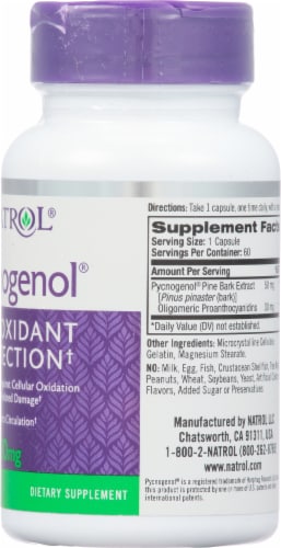 Natrol Pycnogenol Capsules 50 mg Perspective: right