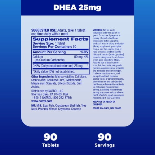 Natrol® Mood & Stress DHEA Tablets Perspective: right