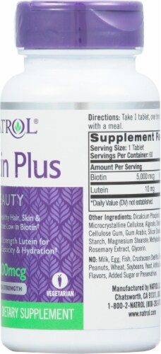 Natrol® Biotin Plus Skin Care Dietary Supplement Perspective: right