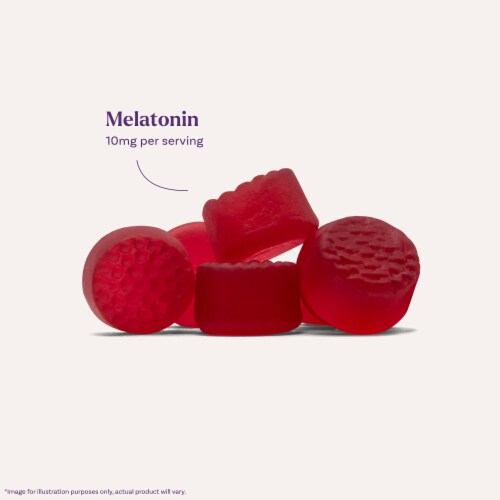 Natrol® Strawberry Flavored Melatonin Gummies 10 mg Perspective: right