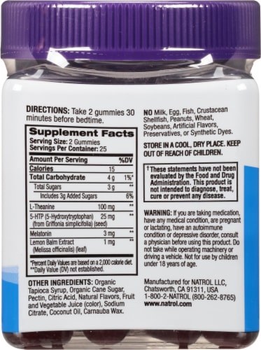Natrol® Relax+™ Night Calm Berry Gummies Perspective: right