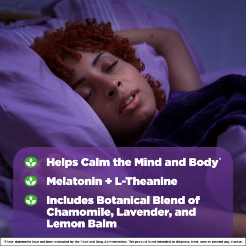 Natrol® Sleep + Calm Strawberry Gummies Perspective: right