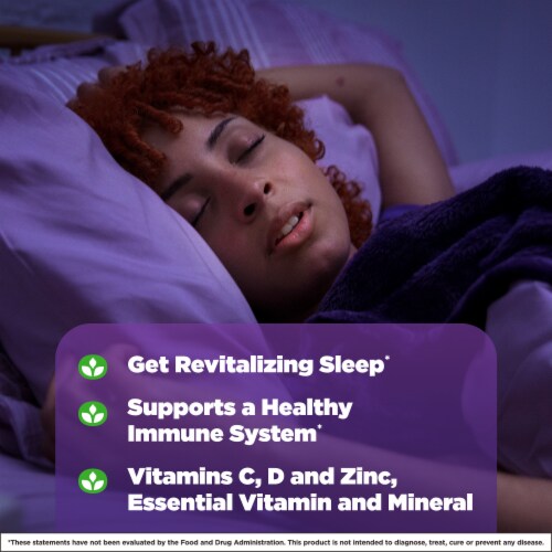 Natrol® Sleep + Sleep Immune Health Berry Gummies Perspective: right