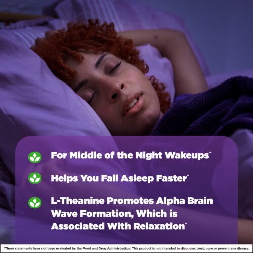 Natrol® Three A.M. Melatonin Sleep Aid Supplement Lavender Vanilla Flavored Fast Dissolve Tablets Perspective: right