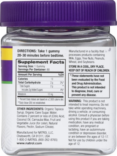 Natrol MelatoninMax 10mg Gummies Perspective: right