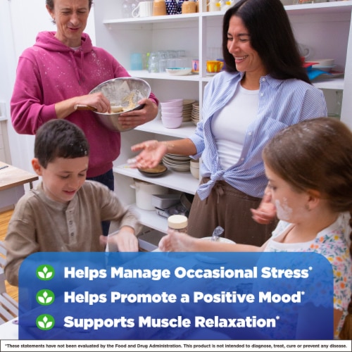 Natrol® Mood and Stress Magnesium Citrate Raspberry Gummies Perspective: right