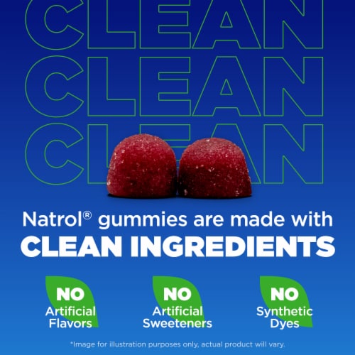 Natrol® Kids Calm and Mood Magnesium Raspberry Gummies Perspective: right