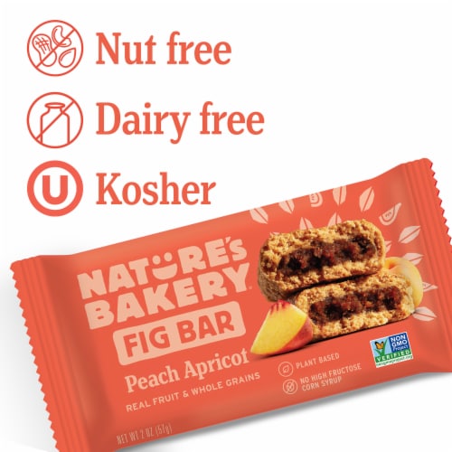 Nature's Bakery Peach Apricot Fig Bars, 6 ct - Jay C Food Stores