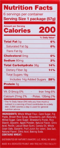 Nature's Bakery Whole Wheat Strawberry Fig Bars Perspective: right