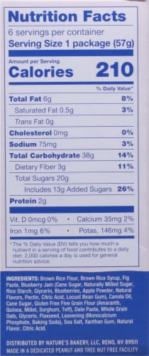 Nature's Bakery® Gluten Free Blueberry Fig Bars Perspective: right