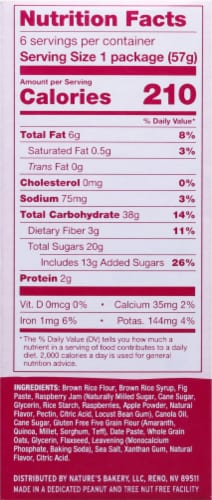 Nature's Bakery Raspberry Fig Bars Perspective: right