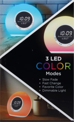 iHome Bluetooth Color Changing Clock Radio & USB Perspective: right