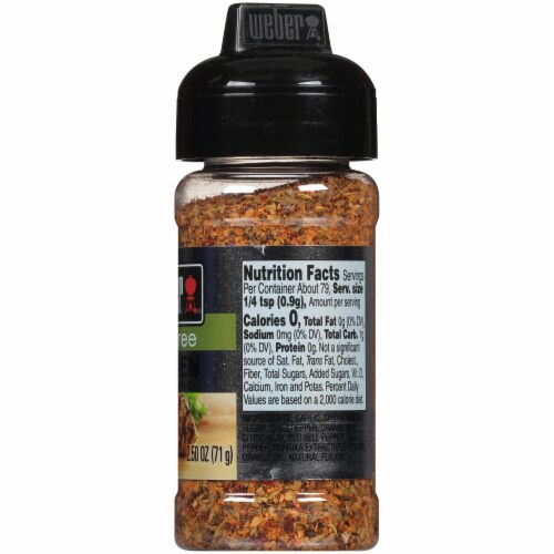 Weber Chicken Seasoning, Salt Free - 2.5 oz