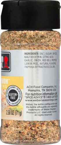 Weber® Zesty Lemon® Seasoning Perspective: right