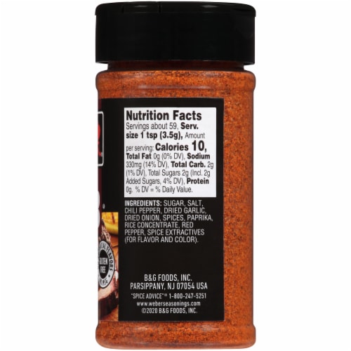 Weber® Kansas City BBQ Rub Perspective: right