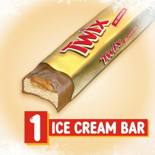 TWIX Vanilla Ice Cream Bar Perspective: right