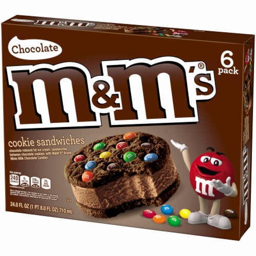 M M s Chocolate Ice Cream Cookie Sandwiches 6 ct Fred Meyer