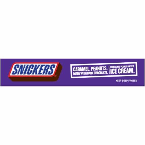 Snickers Dark Chocolate Ice Cream Bars 6 Count Perspective: right