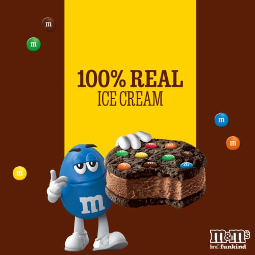 M&M's Chocolate Ice Cream Cookie Sandwich Perspective: right