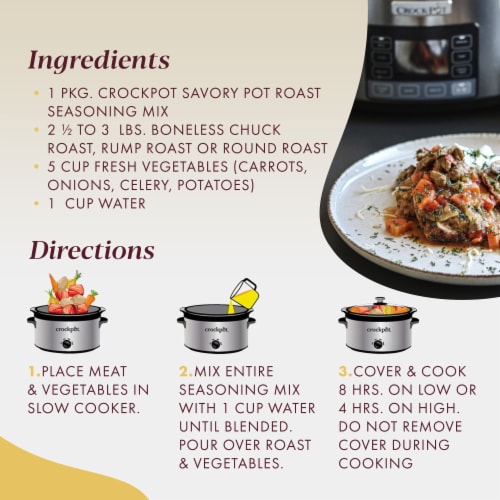 Crockpot Savory Pot Roast Seasoning Mix Perspective: right