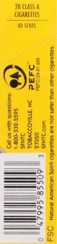 American Spirit Yellow Cigarettes Perspective: right