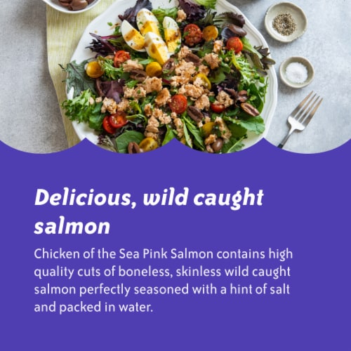 Chicken of the Sea Skinless Boneless Canned Pink Salmon Perspective: right