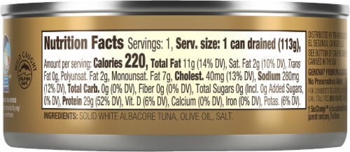 Genova® Albacore Tuna in Olive Oil Perspective: right