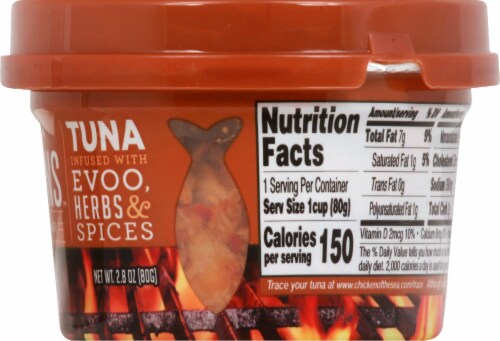 Chicken of the Sea® Infusions™ Natural Smoked Flavor Wild-Caught Tuna Perspective: right