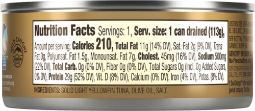 Genova Premium Yellowfin Tuna in Olive Oil Perspective: right
