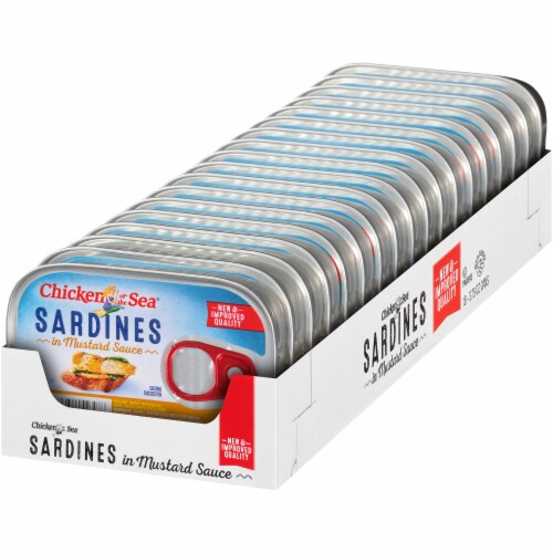 Chicken of the Sea® Wild-Caught Sardines in Mustard Sauce Case Sale Perspective: right