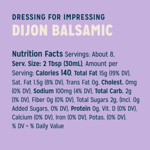 Sir Kensington's Keto & Paleo Dijon Balsamic Vinaigrette Gluten-Free Vegan Dressing & Marinade Perspective: right