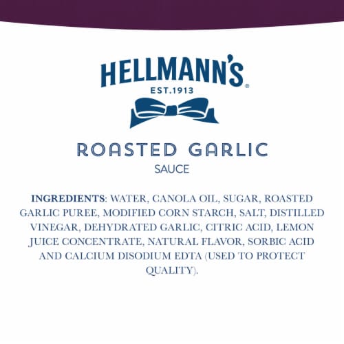Hellmann's Roasted Garlic Sauce Perspective: right