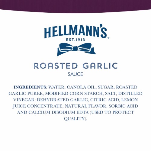 Hellmann's Roasted Garlic Sauce Perspective: right