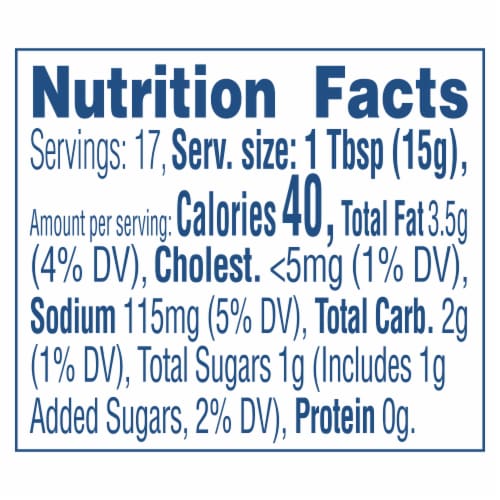 Hellmann's Dairy-Free Creamy Bourbon BBQ Gluten-Free Sauce Dip & Dressing Perspective: right