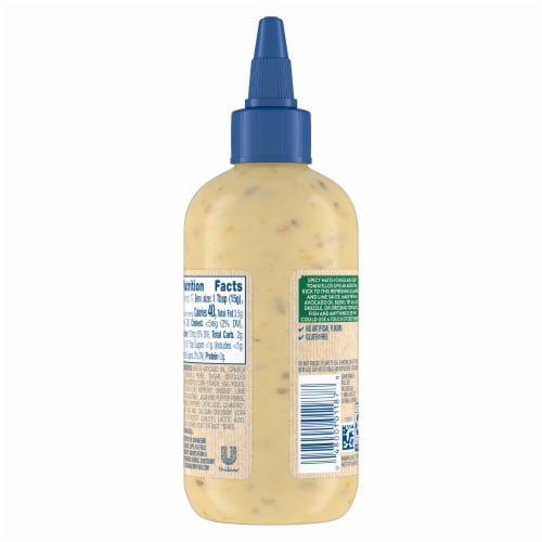 Hellmann's Dairy-Free Cilantro Lime Gluten-Free Sauce Dip & Dressing Perspective: right