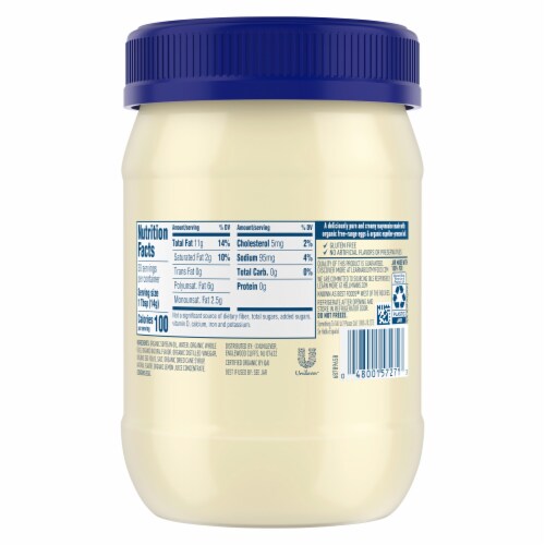 Hellmann's Original Organic Mayonnaise Perspective: right