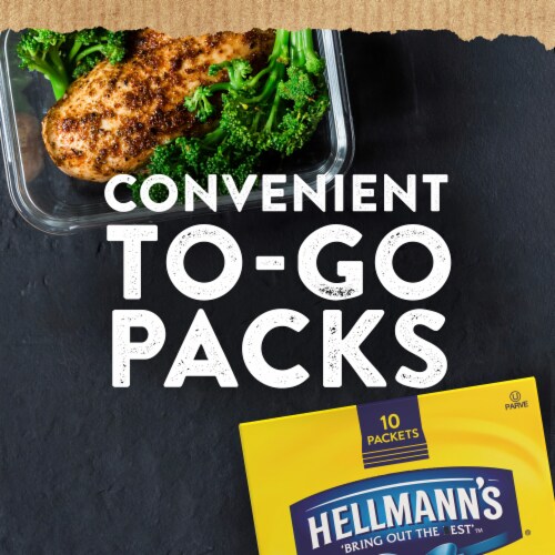 Hellmanns Real Mayonnaise To Go Packets Perspective: right
