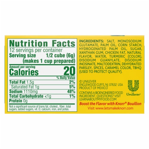 Knorr Chicken Cube Bouillon Perspective: right