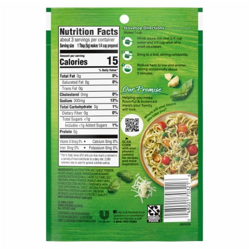 Knorr Pesto Sauce Mix Perspective: right