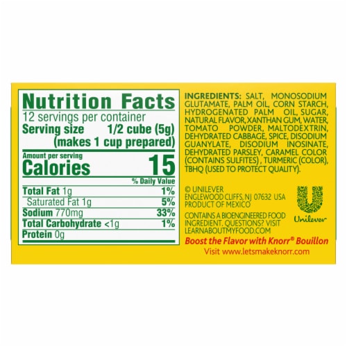 Knorr Vegetable Bouillon Cubes Perspective: right