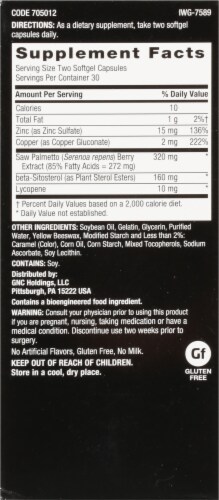 GNC Men's Prostate Formula Softgels Perspective: right