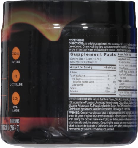 GNC LIT™ Gummy Worm Pre-Workout Dietary Supplement Perspective: right