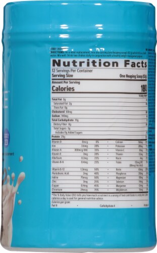 GNC Total Lean French Vanilla Protein Powder Perspective: right