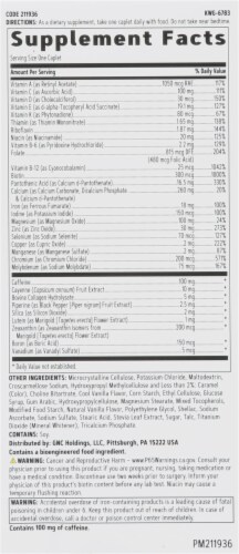 GNC Women's One Daily Multivitamin Energy Dietary Supplement Perspective: right