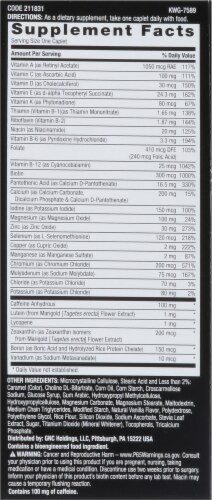 GNC Mega Men® Sport One Daily Multi-Vitamin Caplets Perspective: right