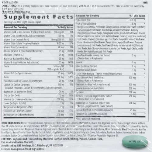 GNC Women's Health & Wellness Vitapak® Program Perspective: right