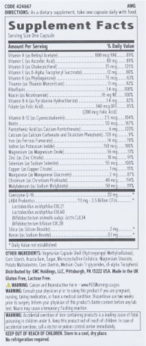 GNC Women's One Daily Multivitamin Plus Probiotics Perspective: right