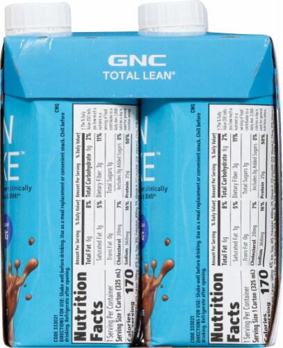 GNC TOTAL LEAN Lean Shake 25 Swiss Chocolate 12-14 FL oz. 12 Servings  045695 (Ne