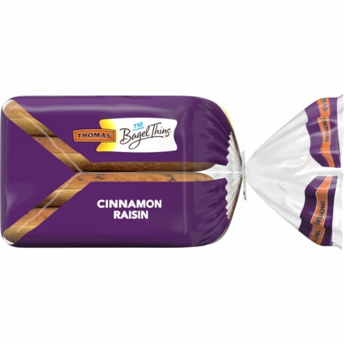 Thomas' Cinnamon Raisin Bagel Thins Perspective: right