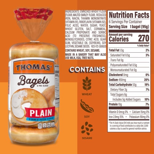 Thomas' Plain Bagels Perspective: right